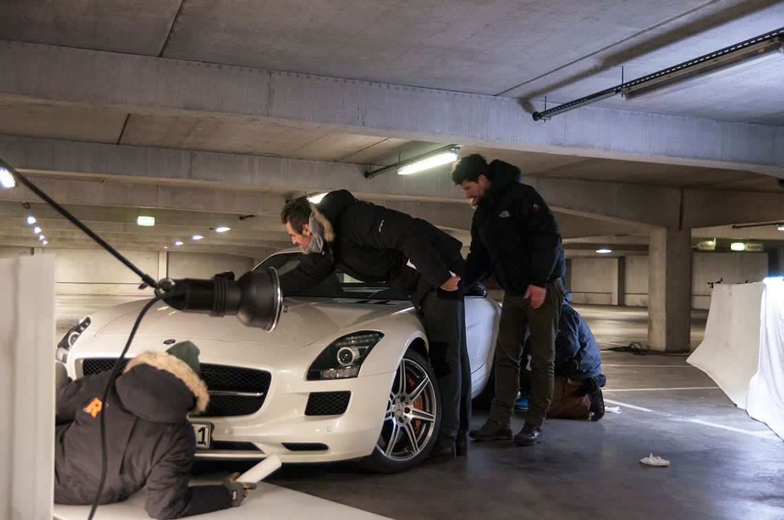 making-of der Fotoproduktion mit He&Me - Mercedes-Benz Dream Cars in Deutschland 0059